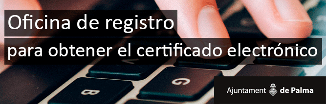 Banner Oficina de Registre per a obtenir el certificat electrònic